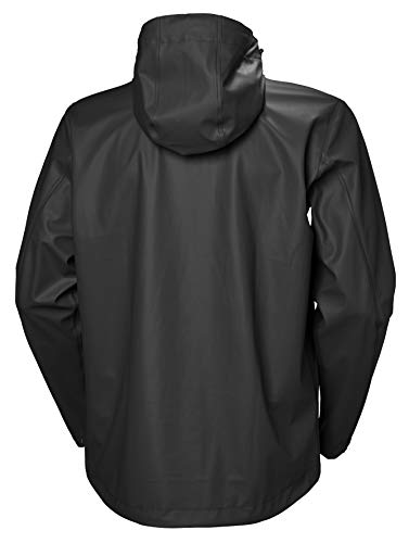 Helly Hansen Moss Outdoor Chaqueta Impermeable, Hombre, Negro, M