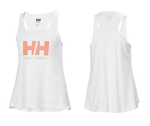 Helly Hansen W HH Logo Singlet Camiseta De Tirantes, Mujer, White, S