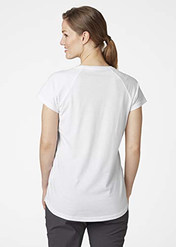 Helly Hansen W Nord Graphic Drop T-shirt, Camiseta de Manga Corta Mujer, Blanco (White), L