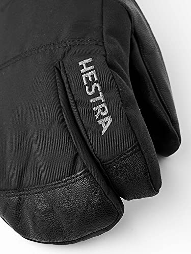 Hestra All Mountain CZone - Guante de 3 dedos impermeable, versátil de 3 dedos para esquí, snowboard y montañismo, color negro