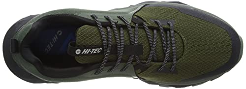 Hi-Tec Geo Pro Trail Olive Leaf/Black UK7, Zapatos para Senderismo Hombre, 41 EU
