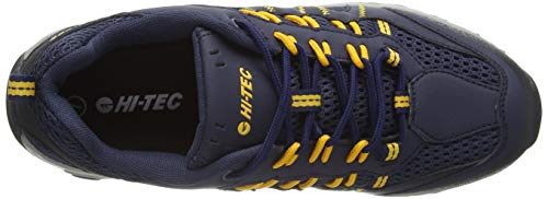 Hi-Tec Jaguar, Zapatillas de Senderismo Hombre, Azul (Navy/Yellow 31), 41 EU