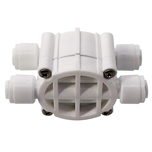 HiKiNS Válvula de cierre automático de 1/4"(paquete de 2) accesorios de conexión rápida para purificador de agua de acuario de ósmosis inversa RO