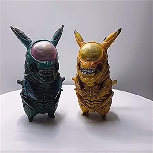 Hnjxyh Alien Pikachu, Pikachu Figure, Alien Predator Figura de acción, Warrior Aliens Figura Modelo de Juguete Juguete para niños, Alien Vs Predator Toys-D
