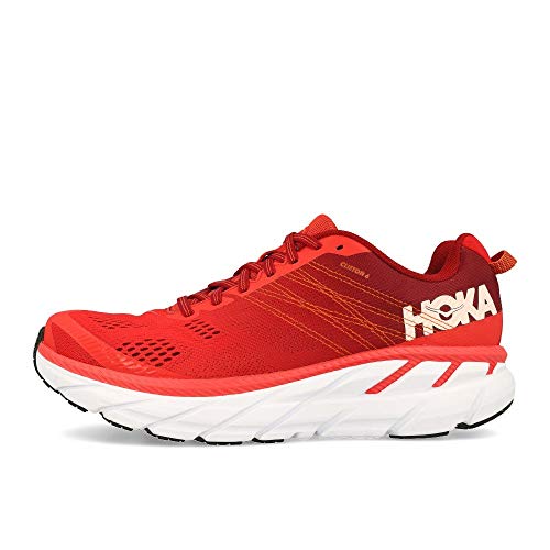 Hoka Clifton 6, Zapatillas de Running por Hombre, Rojo (PoppyRed/RioRed PRRR), 46 2/3 EU