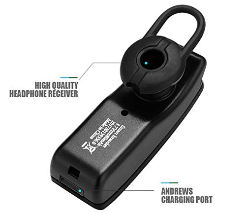 Hozora Pulsera Inteligente Auricular Bluetooth 2 en 1,Fitness Tracker Pulsera TalkBand con Llamadas Reproductor de Audio Auriculares Frecuencia cardíaca Calorías Paso Podómetro Distancia (Negro)
