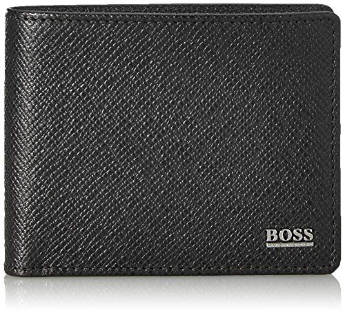 Hugo Boss Signature_6 CC, Accesorio de Viaje-Billetera para Hombre, Negro1, One Size
