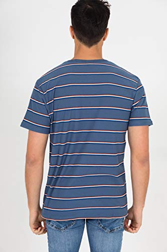Hurley M Serape Stripe S/S Camiseta para Hombre, Gris (Thunderstorm), S