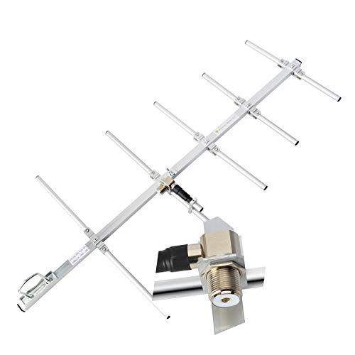 HYS UHF Yagi - Antena portátil para exteriores (9dBi, UHF, 70 cm, UHF, 400-470 MHz, 5 elementos, antenas para Motorolar Yaesu Kenwood, HYT, Vertex Icom UHF, radios móviles/repetidor