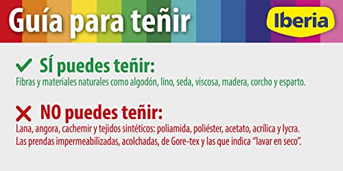 Iberia - Tinte Negro para ropa, 40°C