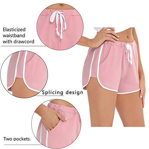iClosam Pantalones Cortos Pijama Mujer Suave Pantalones Cortos Mujer Deporte de Verano Shorts Mujer Casual S-XXL