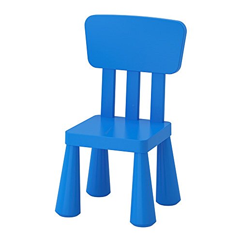 Ikea MAMMUT - Silla infantil, color azul