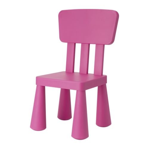 Ikea – Silla infantil Mammut Niños Muebles Silla en color rosa muy resistente