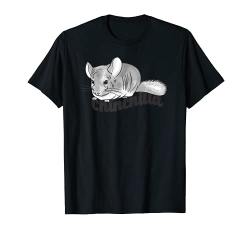 Ilustración de una linda chinchilla gris Camiseta
