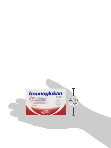 Imunoglukan Cápsulas - Complemento alimenticio, con vitamina C que contribuye al funcionamiento del sistema inmunitario - 1 cápsula al día