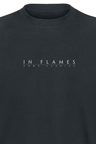 In Flames Come Clarity Square Hombre Camiseta Negro M, 100% algodón, Regular