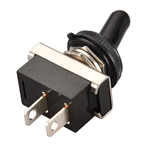 Interruptor de palanca Heschen KN3D-101 encendido/apagado, interruptor de 25 A 12 V de 2 polos, resistente al agua