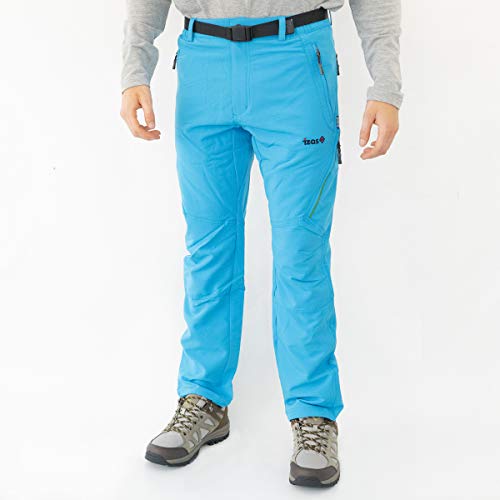 Izas Tormes Pantalón De Montaña, Hombre (Turquoise/Light Gree, XL)