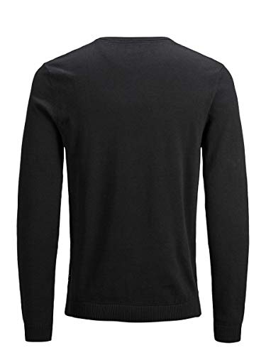 Jack & Jones Jjebasic Knit V-Neck Noos Suéter, Negro (Black), XL para Hombre