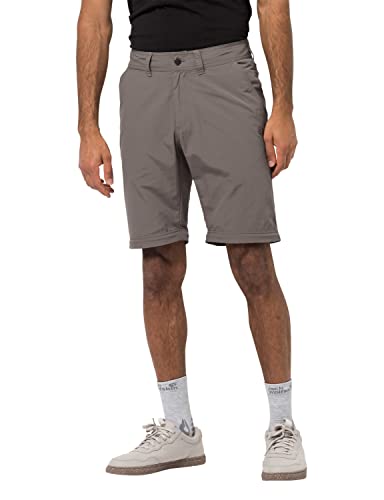 Jack Wolfskin Canyon Zip Off - Pantalón para Hombre, Hombre, Pantalones, 1504191, Gris, 50