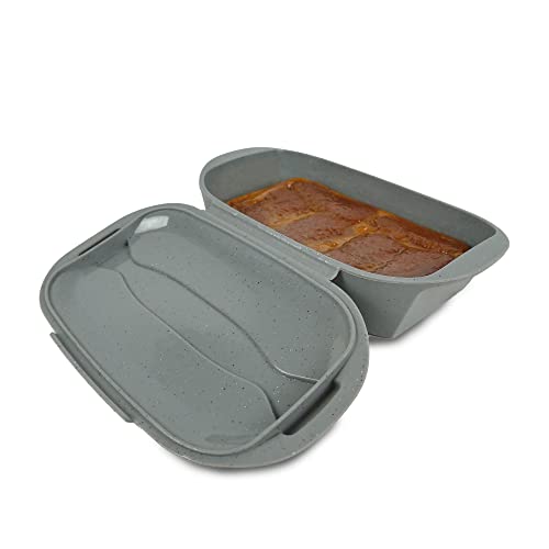 Jata Hogar HMOL001 - Molde de cocina papillote con tapa. Antiadherente, flexible y fácil de desmoldar. Apto para horno, microondas, congelador y lavavajillas. Libre de BPA