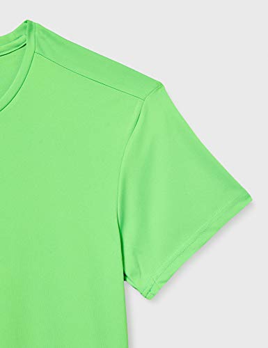 Joma Combi Camiseta Deportiva para Mujer de Manga Corta y Cuello Redondo, Verde (Verde Flúor), L