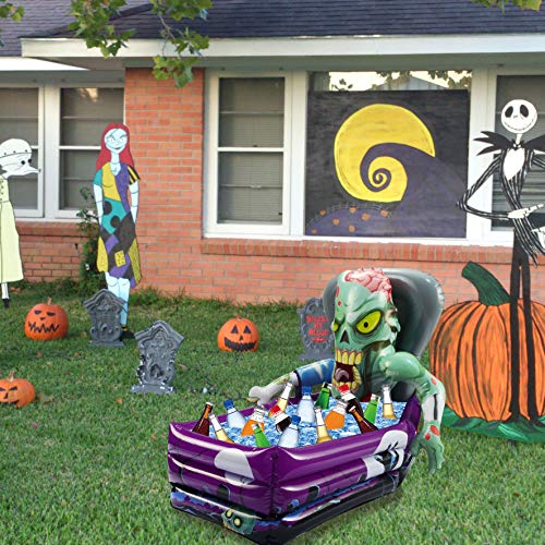 JOYIN Enfriador y Decoración Inflable de Zombie para Fiesta de Halloween (66 x 61 x 96 cm Tamaño Aproximado Inflado)
