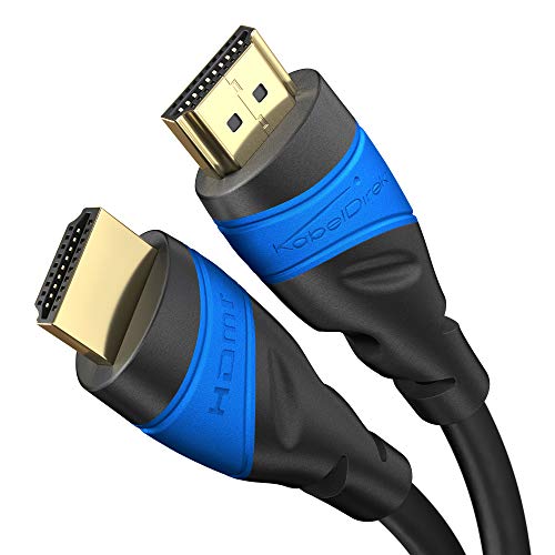 KabelDirekt – 7,5m – Cable HDMI 4K (4K@60Hz para una Espectacular Experiencia Ultra HD – High Speed con Ethernet, Compatible con HDMI 2.0/1.4, Blu-ray/PS4/PS5/Xbox Series X/Switch, Negro)