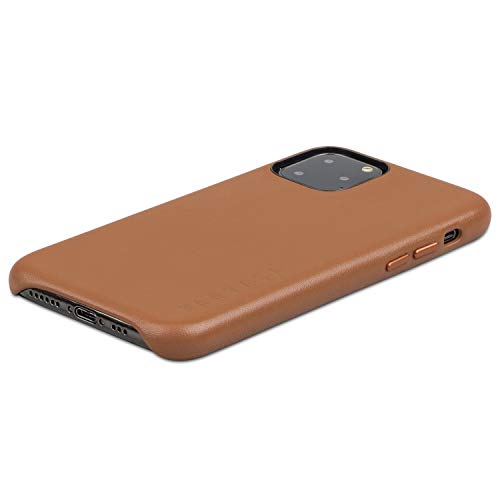 KANVASA Funda iPhone 11 Pro Marrón - Carcasa Skin para Apple iPhone 11 Pro - Estilosa Funda Hecha de Auténtica Piel de Cuero - Protección Óptima y Piel de Calidad - Ultrafina