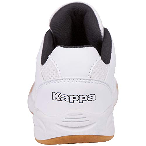 Kappa Kickoff, Zapatillas de Deporte Interior Unisex niños, Blanco (White/Black 1011), 33 EU