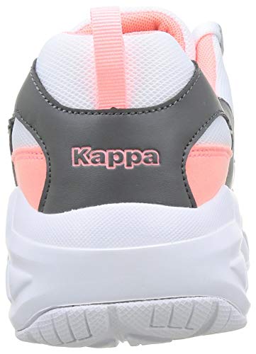 Kappa Overton, Zapatillas Unisex Adulto, 1629 Grey/Coral, 41 EU