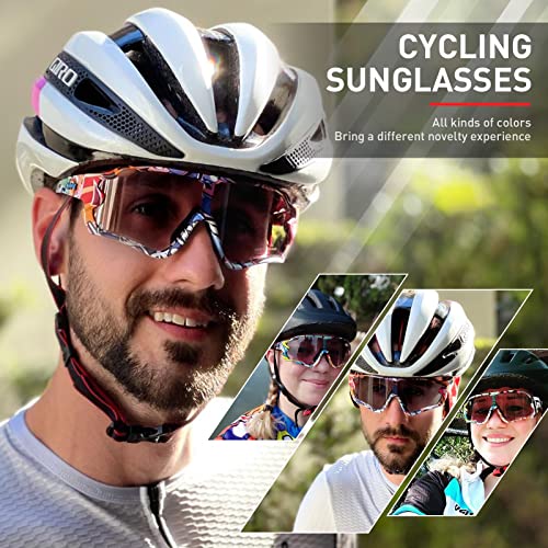 KAPVOE Gafas de Ciclismo Fotocromáticas con TR90 Gafas de Sol Deportivas Mujeres Hombres Running MTB Transparente Accesorios de Bicicleta 07