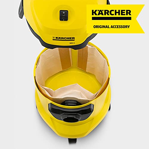 Kärcher Kit de Bolsas de Filtro de Papel Originales, 5 Unidades, Doble Capa, para Lava-aspiradores SE y Aspiradores en Seco y Húmedo WD (6.959-130.0)