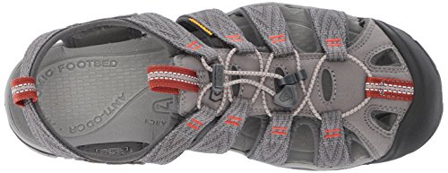 KEEN Clearwater CNX, Sandalias, para Hombre, Gris (Grey Flannel/Potters Clay), 41 EU