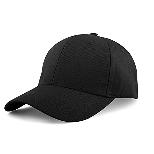 KELOYI Gorra De Hombre Mujer Béisbol Verano Cap Negra Ajustable Algodón Running Hats Baratas Polo