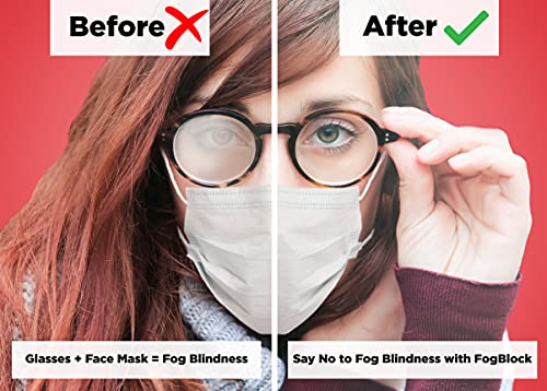 KeySmart FogBlock - Spray antivaho para máscaras PPE con anteojos, anteojos de Sol, Auriculares VR y anteojos (Paquete de 1)