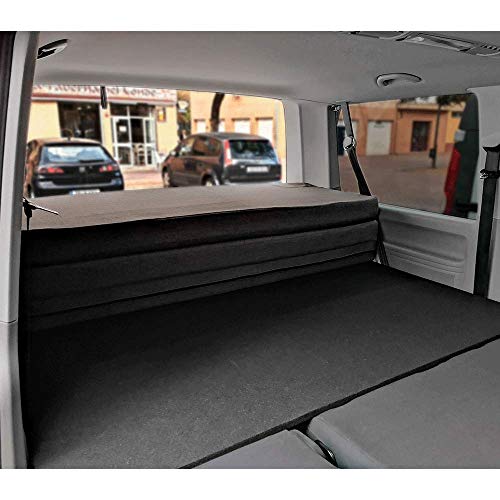 KFoam.es Colchón Plegable con Viscoelástica para Volkswagen T4, T5, T6, Multivan, California Beach y Caravelle 185x148x8 cm
