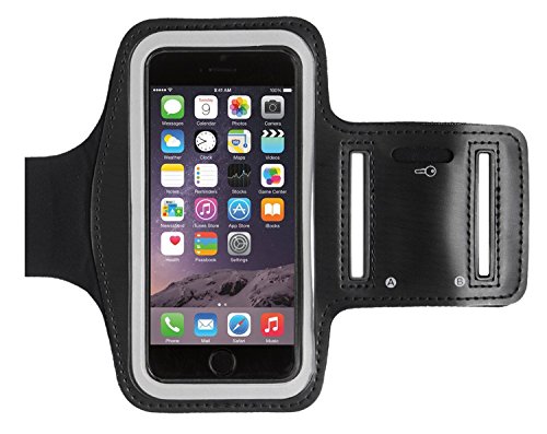 KHOMO APP-IPH-6-ARMBAND-BLK Funda para teléfono móvil 11,9 cm (4.7") Brazalete Caso Negro - Mobile Phone Cases (Armband Case, Apple, iPhone 6/6s, 11,9 cm (4.7"), Negro)