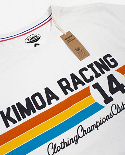 Kimoa Racing 14 Camiseta, Unisex, Crema, XL