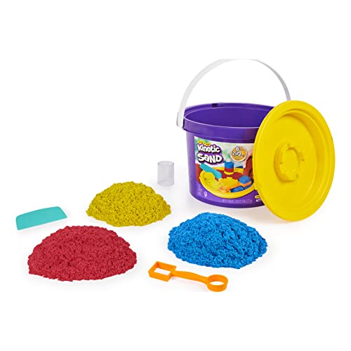 Kinetic Sand Cubo 2,72 kg Colores Herramientas para un Juego Creativo sin Fin – Arena mágica para modelar para niños a Partir de 3 años, Multicolor (Spin Master 6061096)