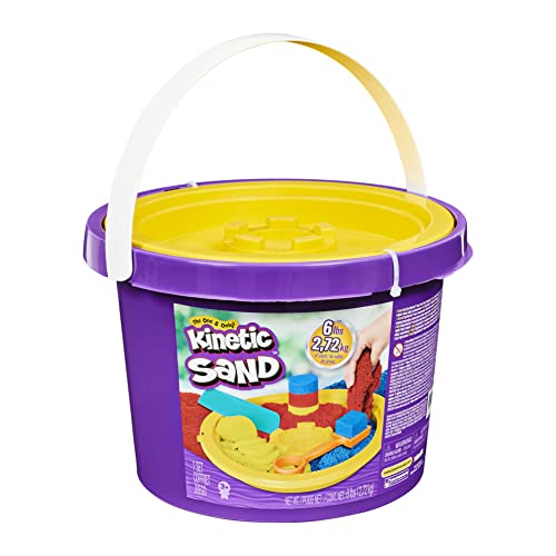 Kinetic Sand Cubo 2,72 kg Colores Herramientas para un Juego Creativo sin Fin – Arena mágica para modelar para niños a Partir de 3 años, Multicolor (Spin Master 6061096)