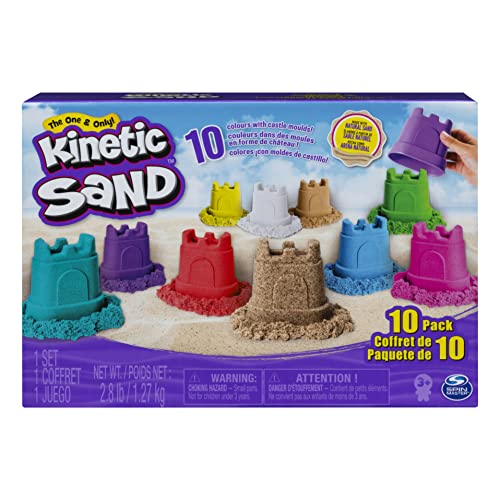 Kinetic Sand KNS RFL SglCntnr 10PK CB ECMX GML, 6052995, multicolor , color/modelo surtido