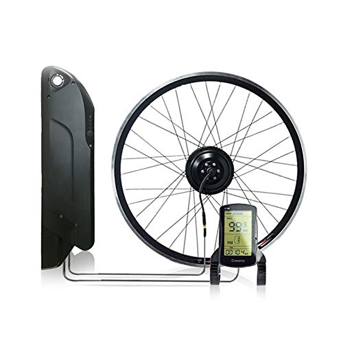 Kit de bicicleta electrica inteligente, kit de conversión de bicicleta eléctrica con batería Kit de bicicleta eléctrica de motor de rueda trasera, fácil instalación rápida,Cassette 27.5",36V 350W