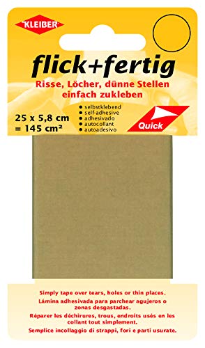 Kleiber 430-72 Cinta de reparación de nailon, autoadhesiva, de Flick Plus Fertig, 145 cm² 72 Beige