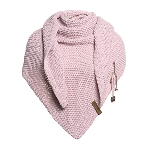 Knit Factory - Coco Bufanda Triangular - Rosa - 190x85 cm