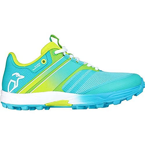 Kookaburra Vivid, Zapato, Calzado de Hockey Unisex, Amarillo Menta, 7