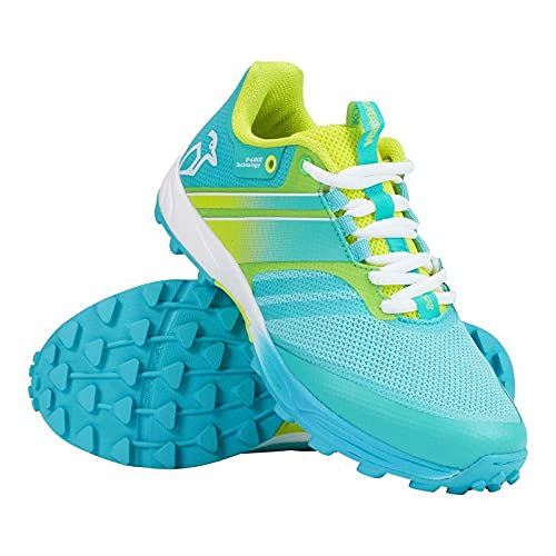 Kookaburra Vivid, Zapato, Calzado de Hockey Unisex, Amarillo Menta, 7
