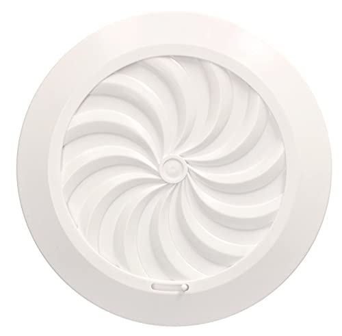 KOTARBAU® Haeusler-Shop - Rejilla de ventilación (100 mm, cierre con protección contra insectos, redonda),