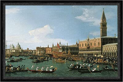 Kunstdruck Return of Il Bucintoro on Ascension Day Giovanni Canal Venecia Torre Faks_B 02098