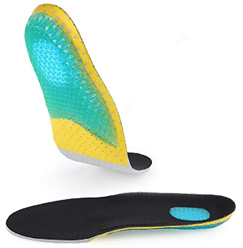 KWIM'S France - Suela/Plantilla Unisex ortopédica suave de gel con cojines integrados para zapato deportivo - Amortiza los impactos y brinda un confort óptimo al espolón calcáneo (EU [40-44])